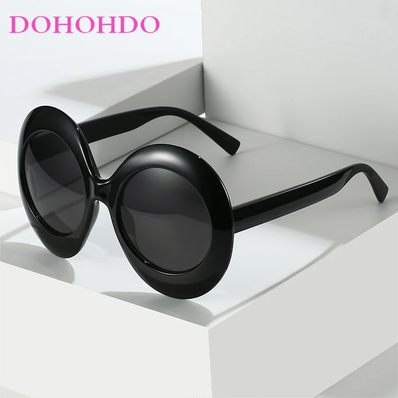 

Oversized Oval Sunglasses For Women Men Fashion Brand Designer Big Frame Hip Hop Sun Glasses Trend Shades Outdoors Travel UV400