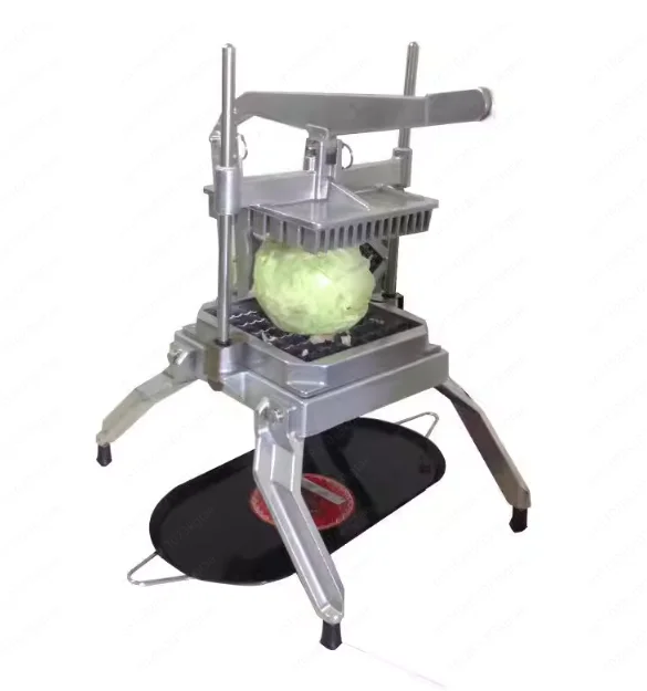 Commercial Manual Vegetable Cutter, Heavy Duty Multi-Blade for Cabbage Slicing & Dicing, Fast Food Prep Machine