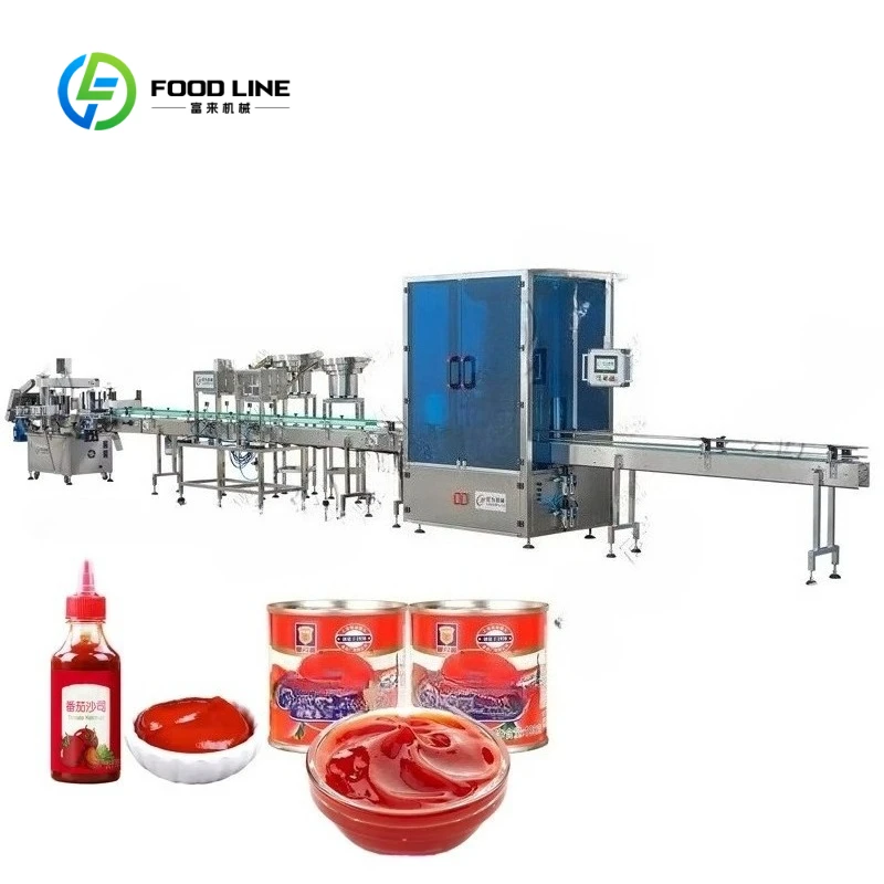 Customized Industrial Tinned Tomatoes Canning Production Line Tomato Sauce Machine Concentrate Tomato Puree Processing Line