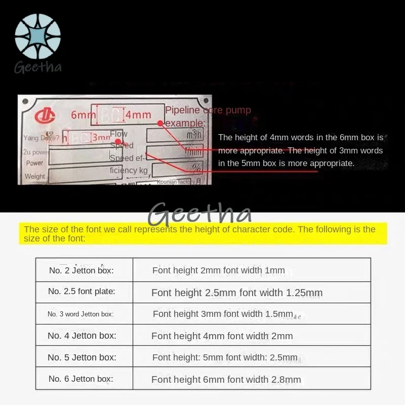 Mesin Ukiran Semi-otomatis, Label Ukiran dan Alat Penanda Kartu Identifikasi Logam Papan Nama Baja dan Paduan Aluminium