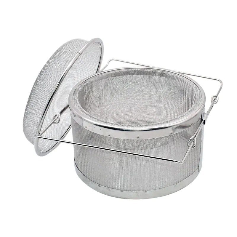 Stainless Steel Double High Double Layer Honey Filter Colanders Flows Easily Agricultural Beekeeping Harvesting Honey Tools