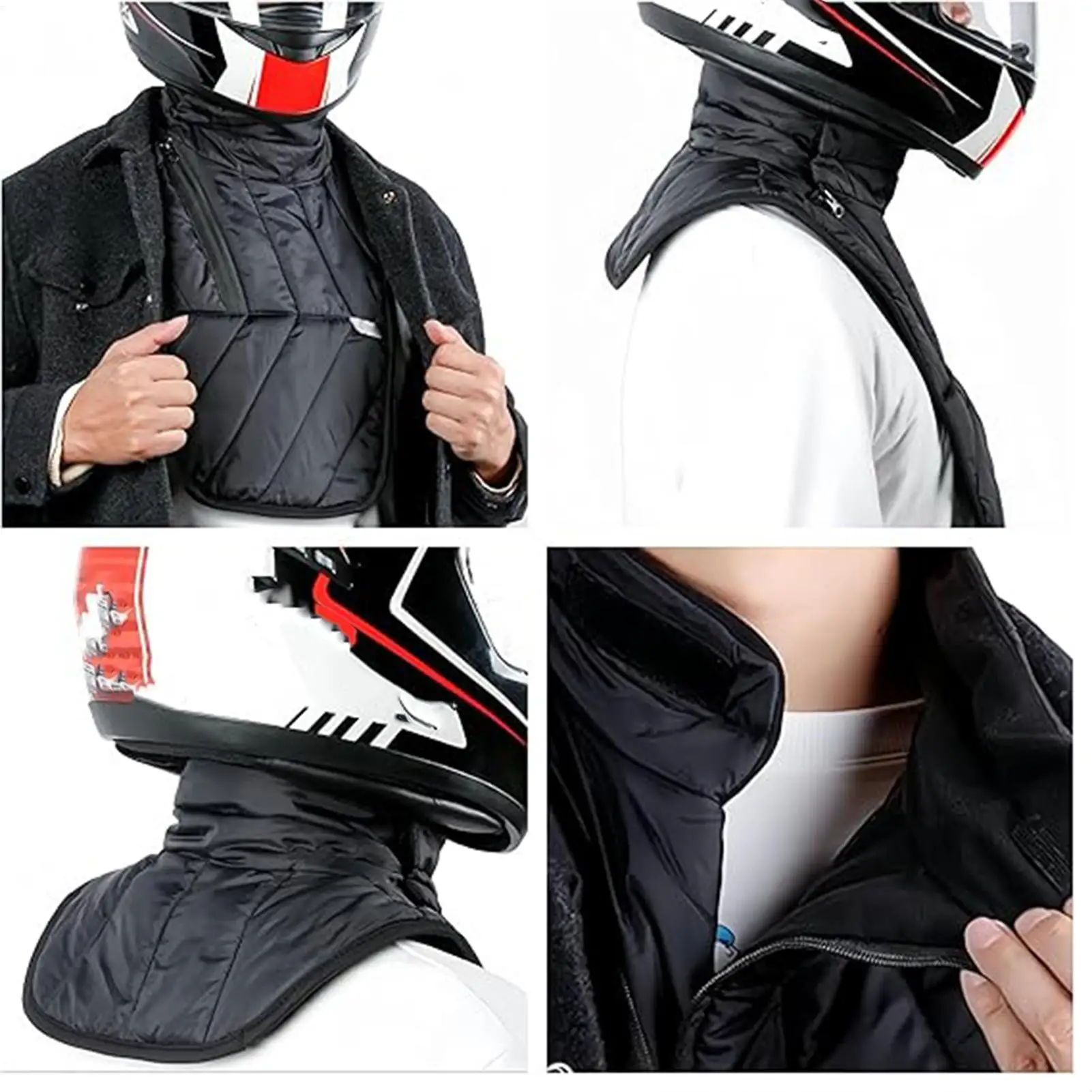 

M/L зимние мотоциклетные теплые шарфы для шеи, ветрозащитные уличные электрические велосипедные теплые шарфы, шарфы для шеи с сумкой для хранения