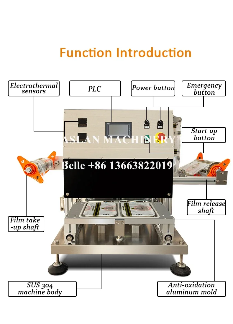 Keep Fresh Meal Trays Sealing Machine Customized Food Box Sealing Machine Cheese Butter Box Sealer Machine