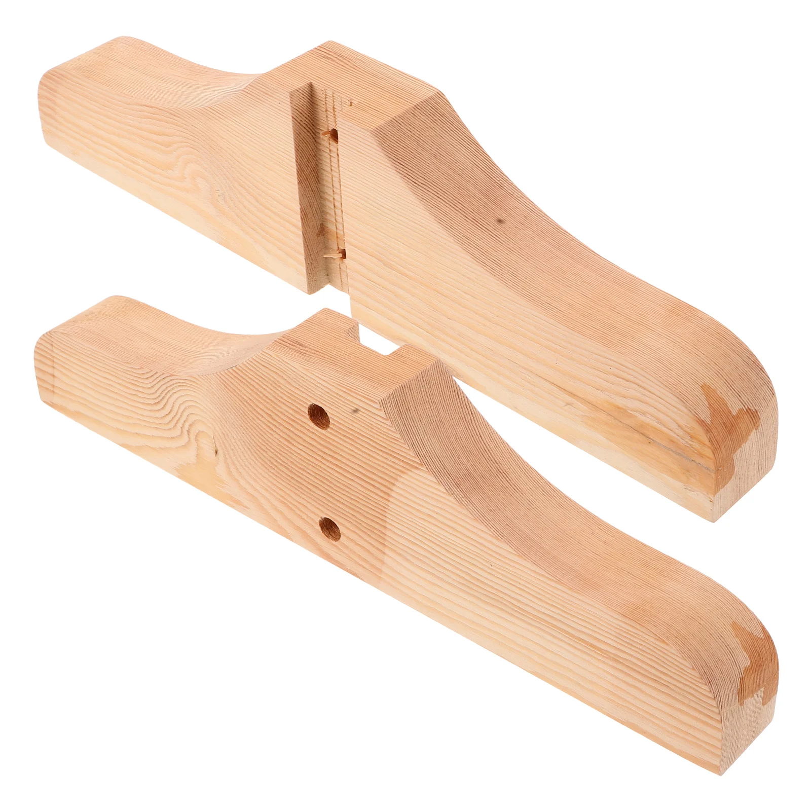 

2Pcs Wooden Panel Feet for Room Dividers Reinforcement Brackets Sturdy Floor Support Portable Divider Base for Home Hotel Rental