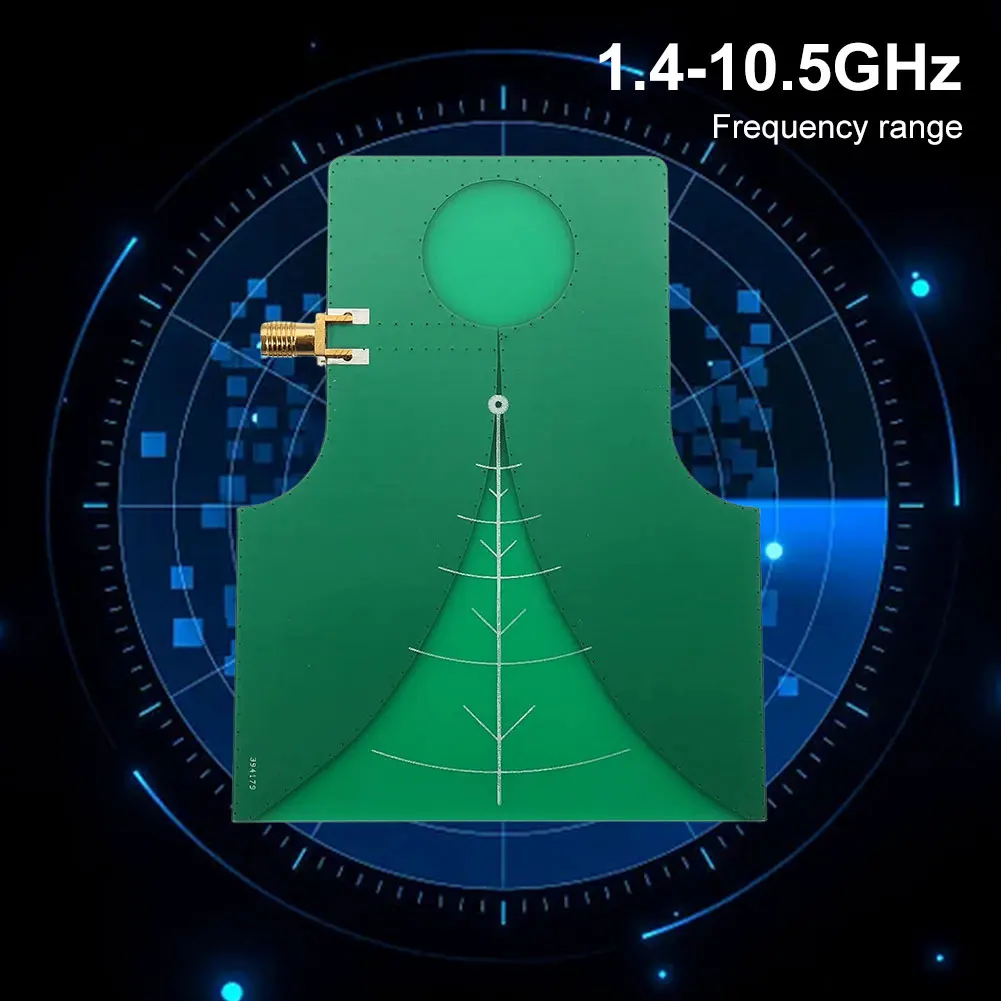 UWB Directional Broadband TEM Antenna 7dBi High Gain Broadband UWB Antenna 1.4-10.5GHz 8W for Radio Signal Transmit Receive