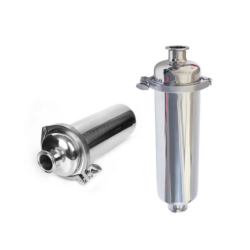 304 Sanitary Grade Stainless Steel Pipeline Strainer 38mm 51mm Pipe Tri Clamp 100 Mesh Beer Homebrew Fitting Ferrule 50.5mm 64mm