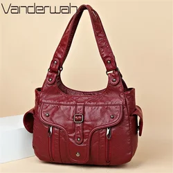 2 Layers Casual Sac Ladies Hand Bag Letter Leather Women Handbag Luxury Designer Totes Women Bag Large Capacity Brand Bags