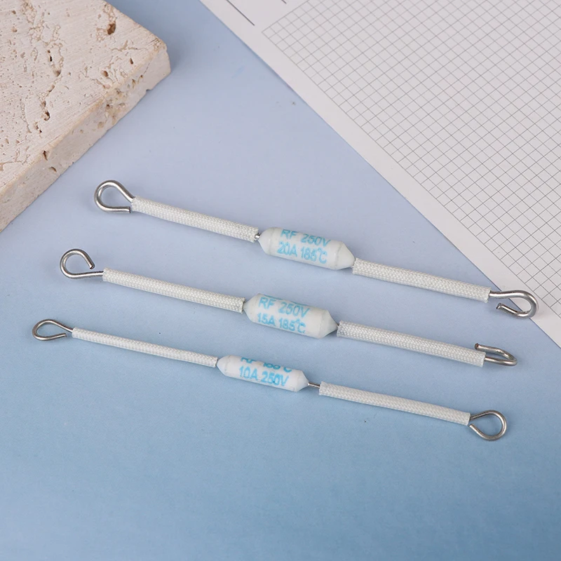 ~10Pcs RF250V 10A 15A 20A 185 Degree Thermal Cutoff RF 250V Ceramic Rice Cooker Thermal Fuse  For Electric Rice Cooker