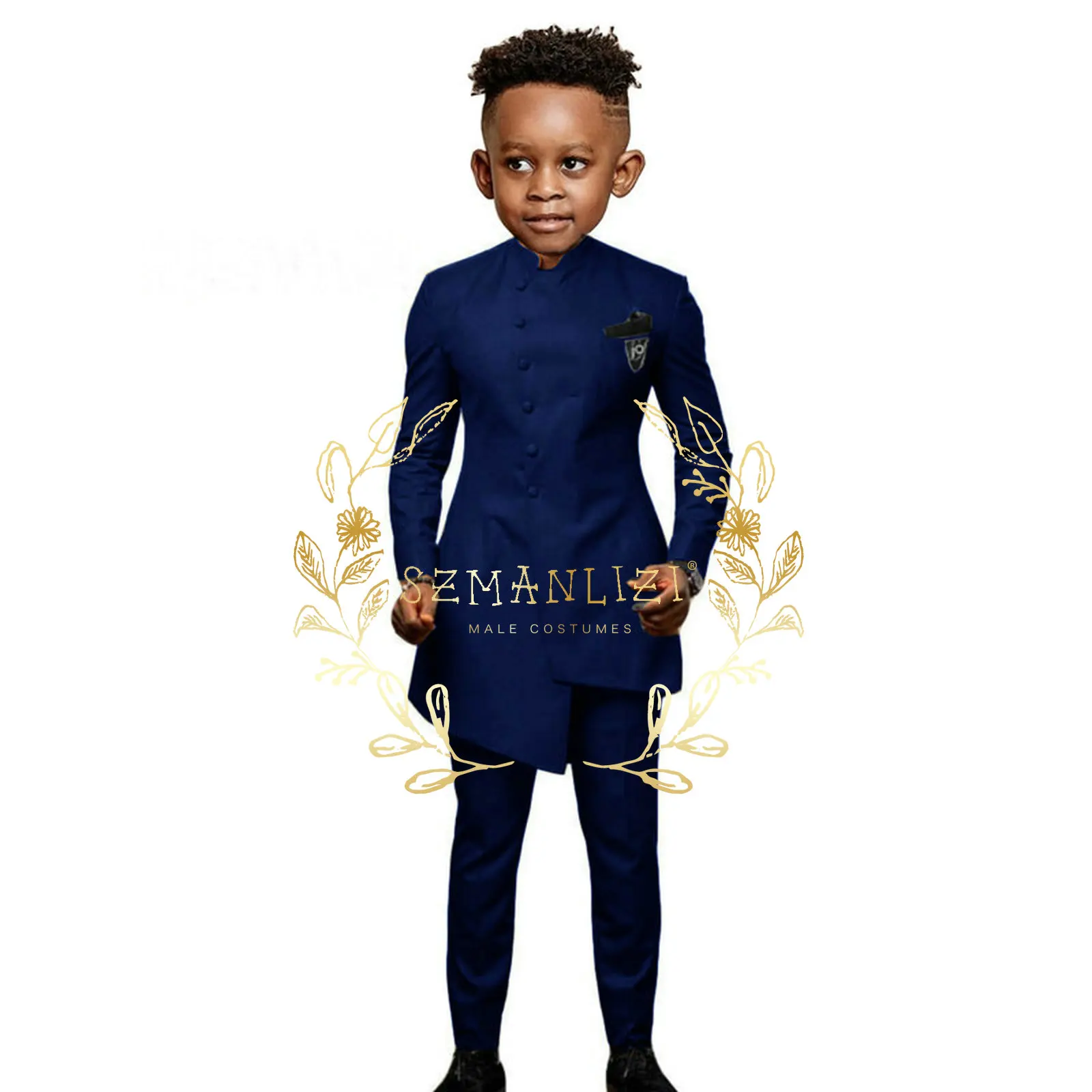 

Boys Formal Wedding Party Suit Children Blazer Pants 2 PCS Tuxedo Kids Performance Photography Dress Costume костюм для мальчика