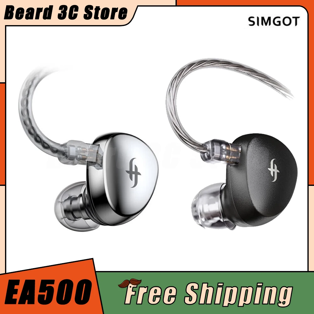 

Simgot Ea500 Wired Earphone In Ear Gaming Earphones Hifi High Resolution Sound Quality Earbuds Custom For Pc Gamer Accessories