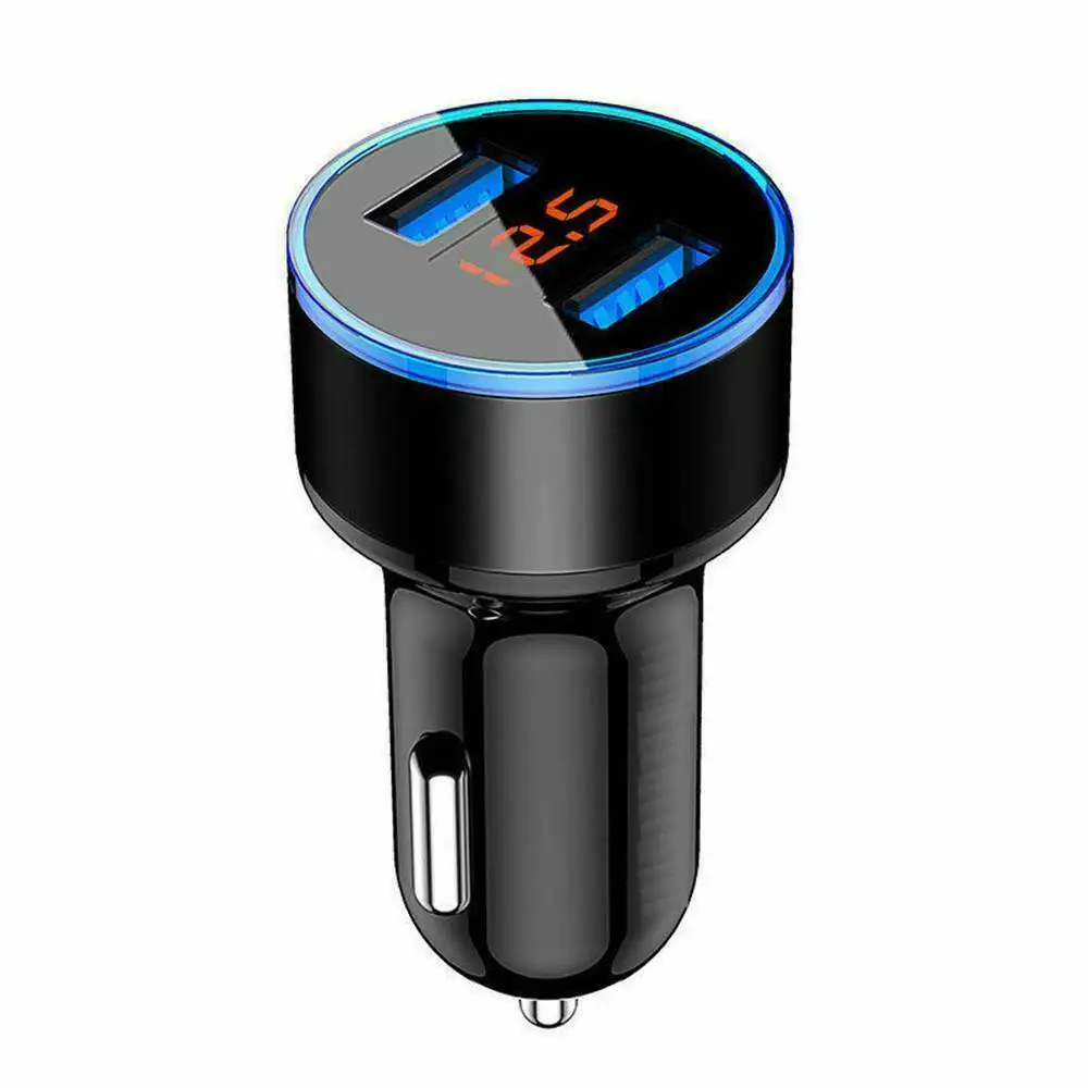 

Dual-port 6.2A USB/120W Super fast charging/240W Super fast charging car cigarette charger lighter digital LED voltmeter 12V/24V