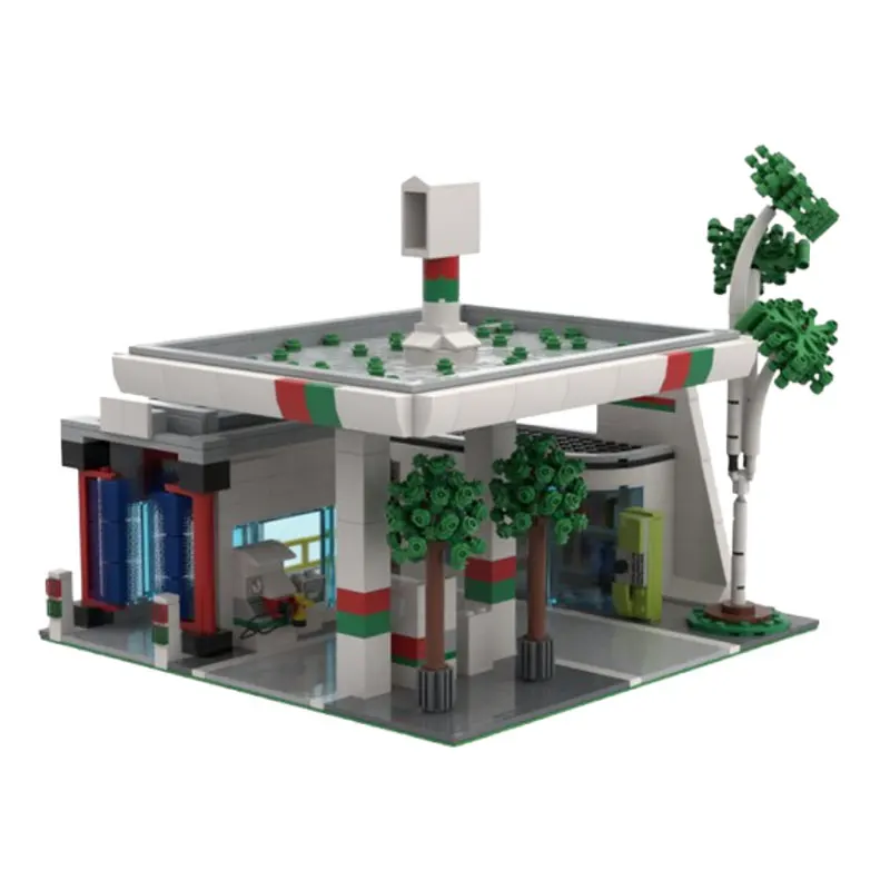 Spot MOC-104373 1294pcs Modern Architecture DIY Small Particle Assembly Building Blocks Educational Toy Model Gift Set Ornaments