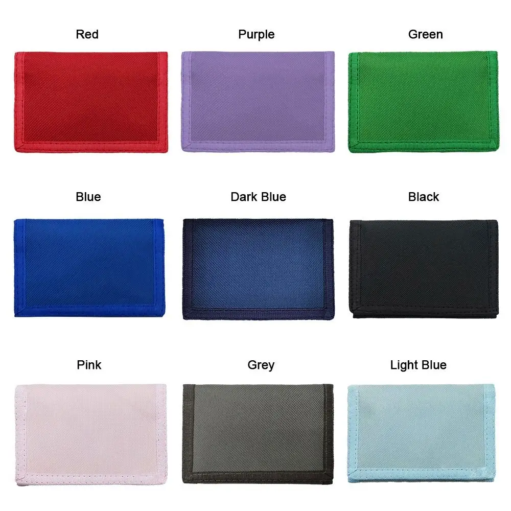 هدايا محفظة رفيعة متعددة الوظائف مع سحاب كلاسيكي للسفر محفظة للعملات المعدنية للنساء والرجال محفظة رياضية ثلاثية الطي في الهواء الطلق #6