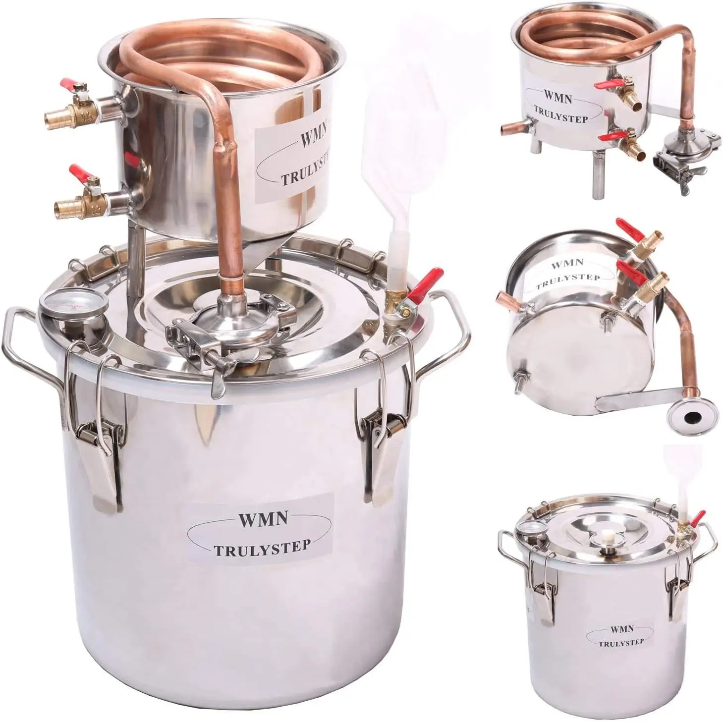 

Stainless Steel 3Gal/12L Water Alcohol Distiller Kit for Home Brewing Wine Whisky Vodda DIY