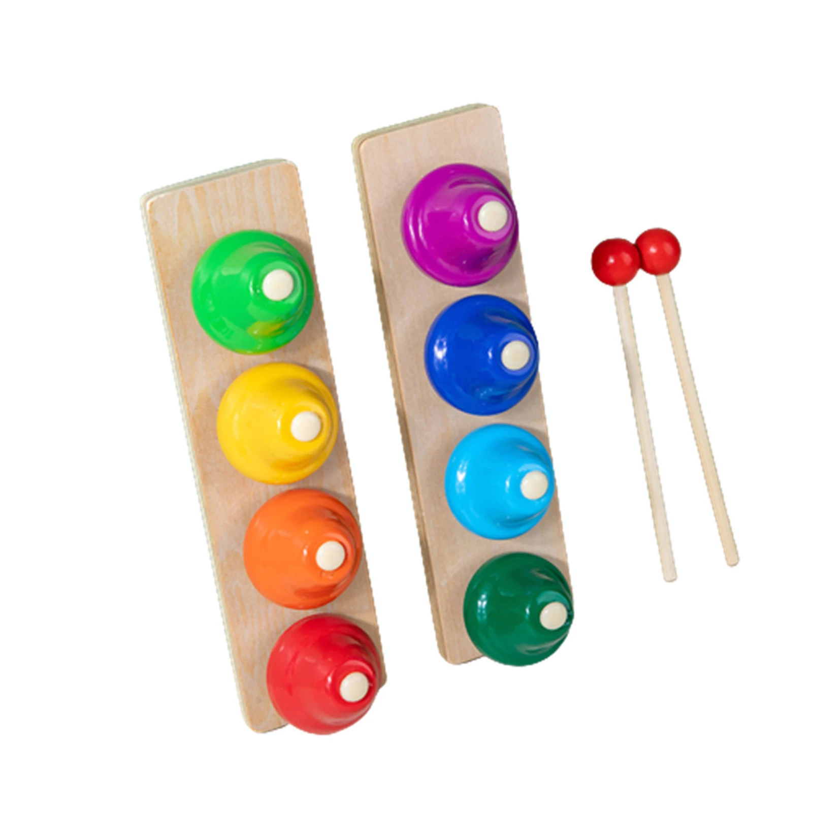 

Wooden Hand Knock Eight Tone Bell Kindergarten Children Percussion Instrument