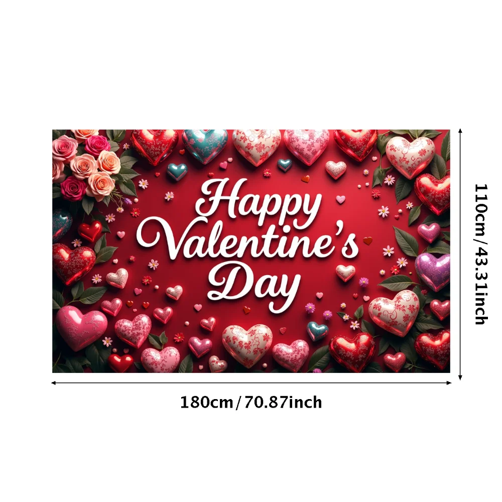 Photobooth bernapas latar belakang berkualitas tinggi tahan air ringan Valentine latar belakang menyenangkan cinta hati untuk Proposal