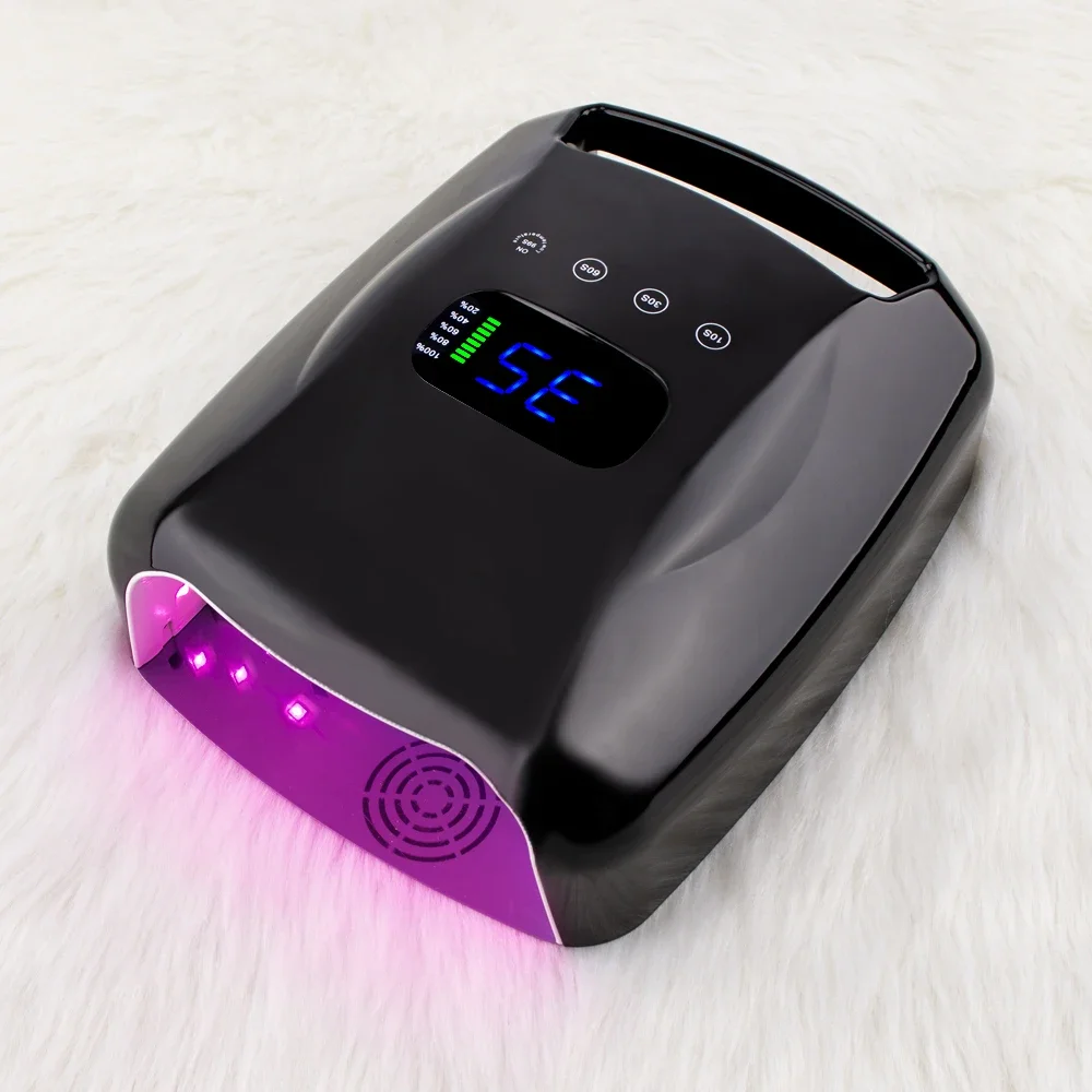 High Quality Gel Polish Dryer Nail 96w Cordless Uv Led Nail Lamp Rechargeable