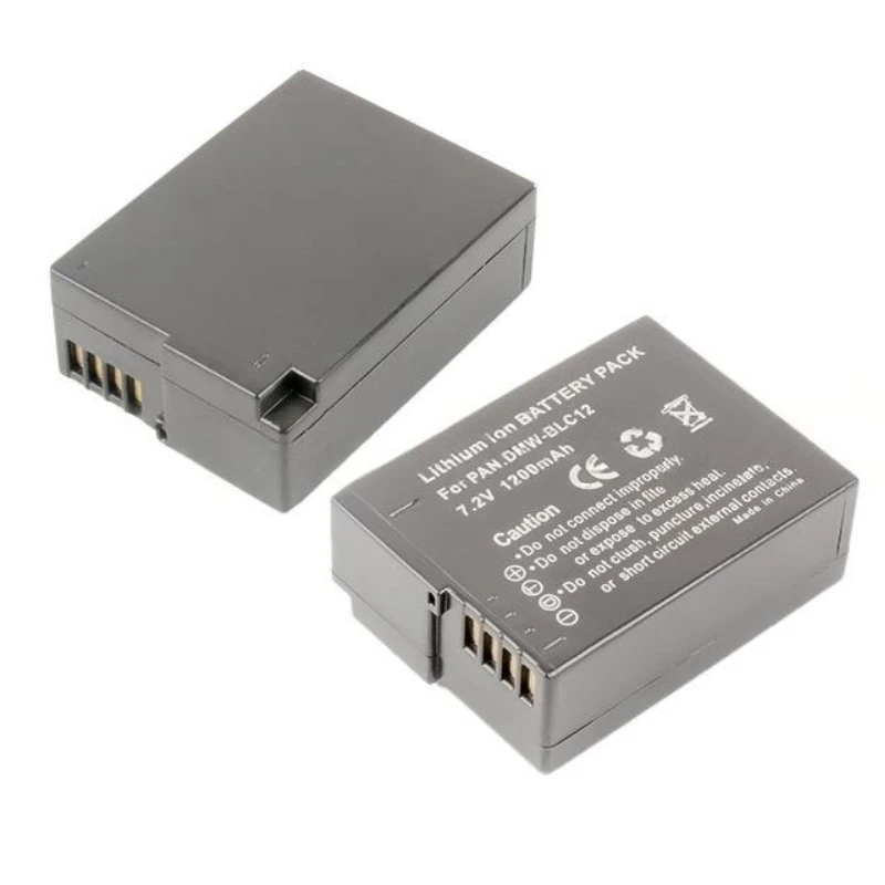 7.2V 1200mAh DMW-BLC12 Camera Battery For Panasonic Lumix G95 G85 GX8 G5 G6 G7 GH2 FX300 FZ200 FZ1000 Digital Accessory