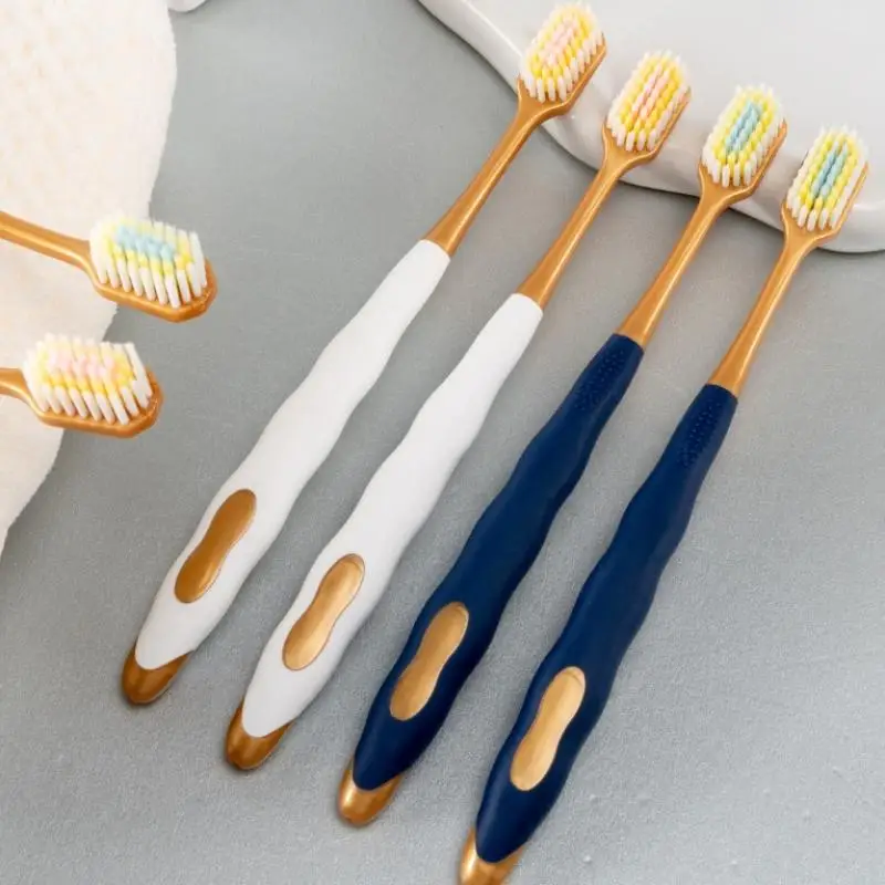 New 6Pcs/Set Toothbrush Adult Soft Hair Household Home Fur - Wide Head Ultra Fine Hair Anti Sensitivity Gum Protection