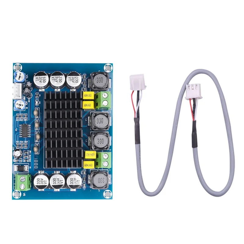ABJF-Scheda amplificatore audio digitale ad alta potenza DC 12V 24V 2X120w Stereo a doppio canale per altoparlante