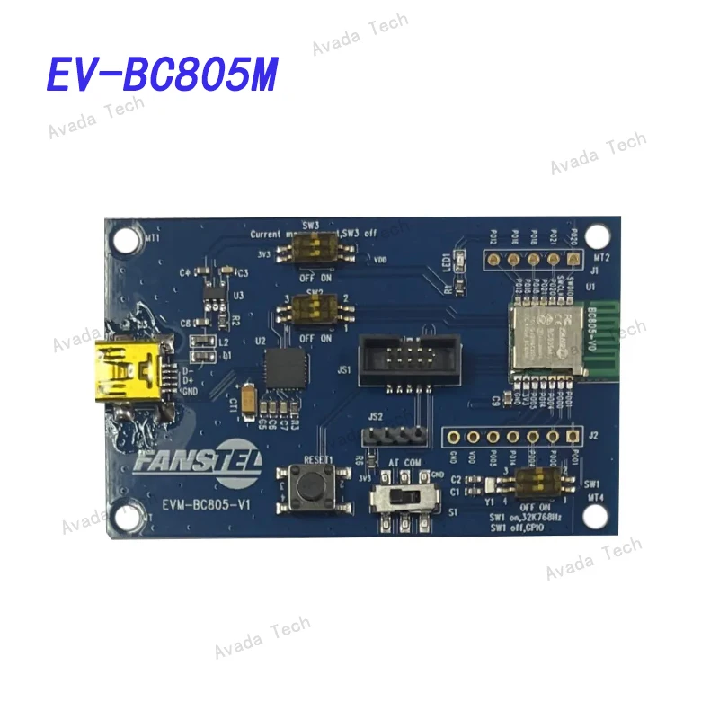 

Avada Tech EV-BC805M nRF52805 Eval Board, A Nordic nRF52832 DK is recommended for programming this evaluation board