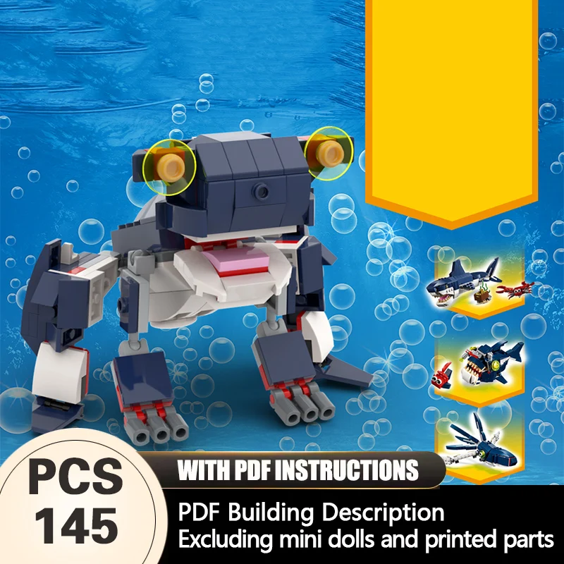 

Creators Animal Series Model MOC Building Bricks 4-In-1 Mecha Modular Technology Gifts Holiday Assemble Children Toys Suit
