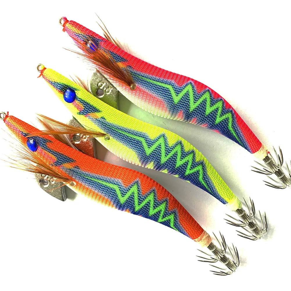 

FREE FISHER 6 шт./лот, рыболовные приманки для кальмаров, 3.5 # Светящаяся приманка-зонт для морской рыбалки, 12,5 см, 22,5 г, для осьминогов и каракатиц