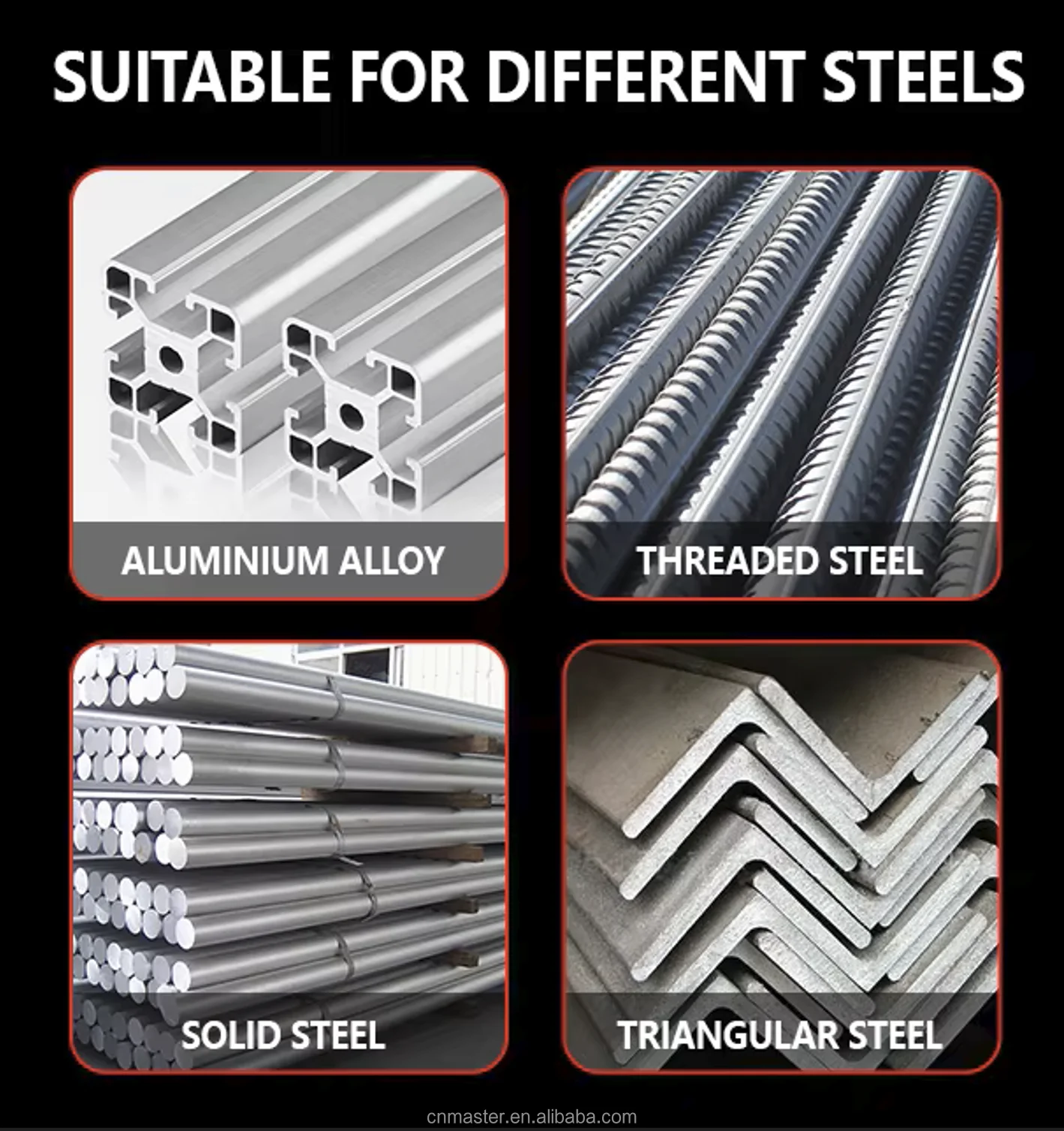 Sega professionale personalizzabile per metallo a taglio freddo da 14 pollici 355 mm