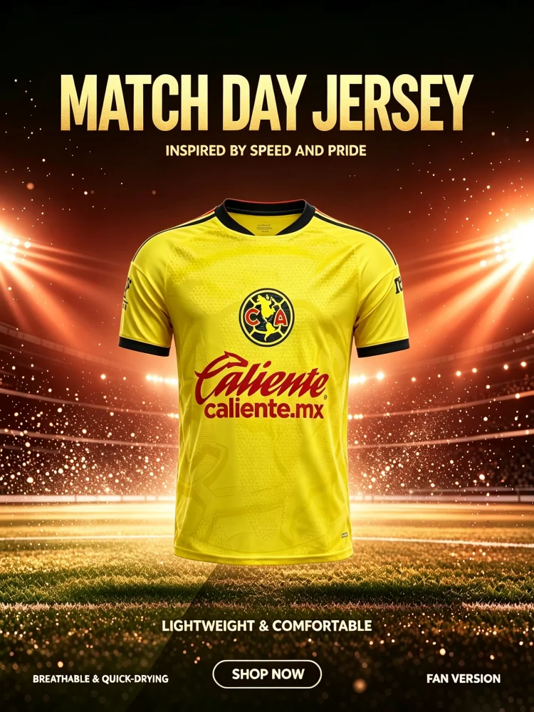 camisa-de-futebol-amarela-do-club-america-mexico-2026-caliente-com-estampa-3d-de-secagem-rapida-camiseta-de-manga-curta-para-treino-e-jogo