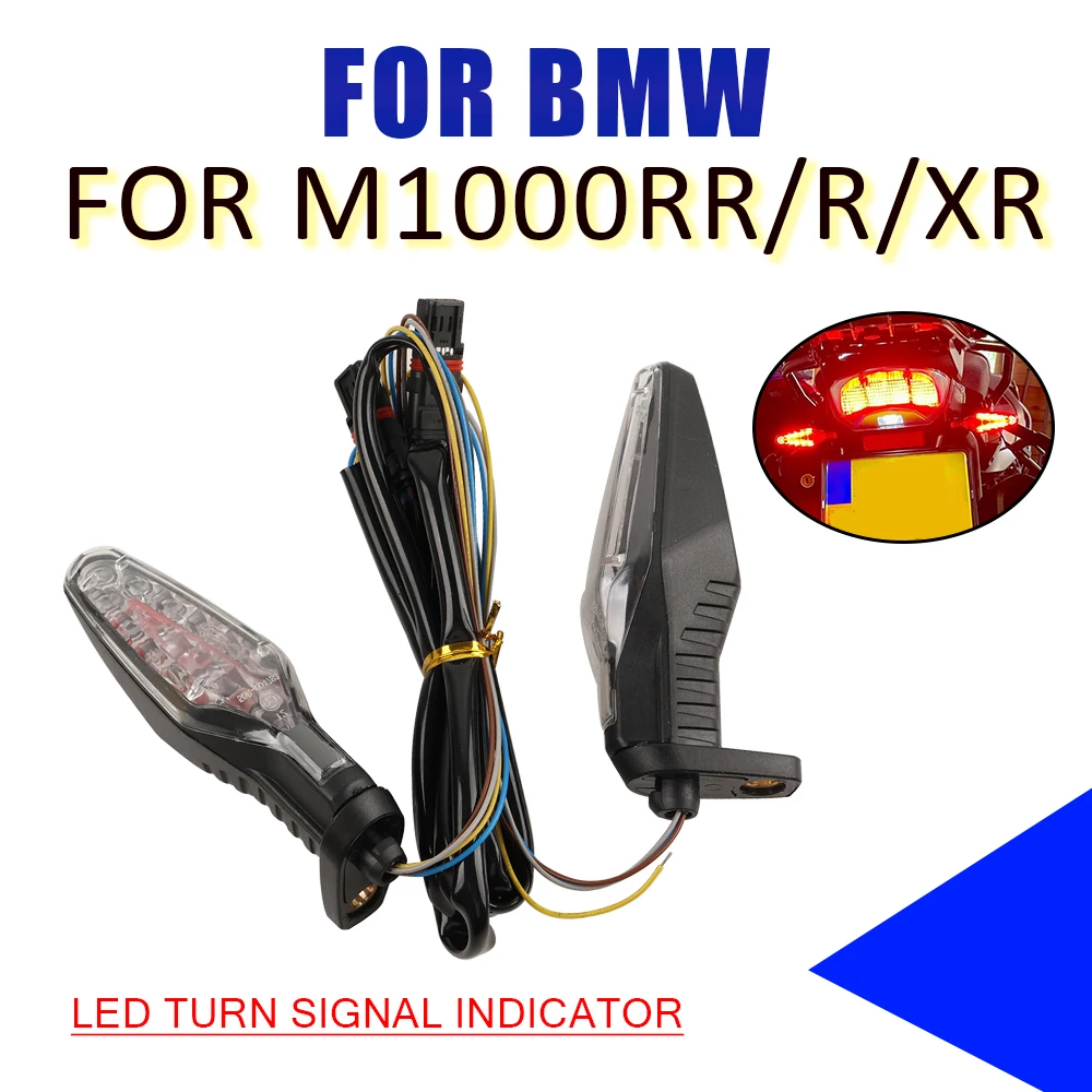 For BMW M1000RR M1000R M1000XR M 1000 RR M1000 XR R M 1000RR 2024 Motorcycle LED Turn Signal Rear Brake Tail Light Flashing Lamp