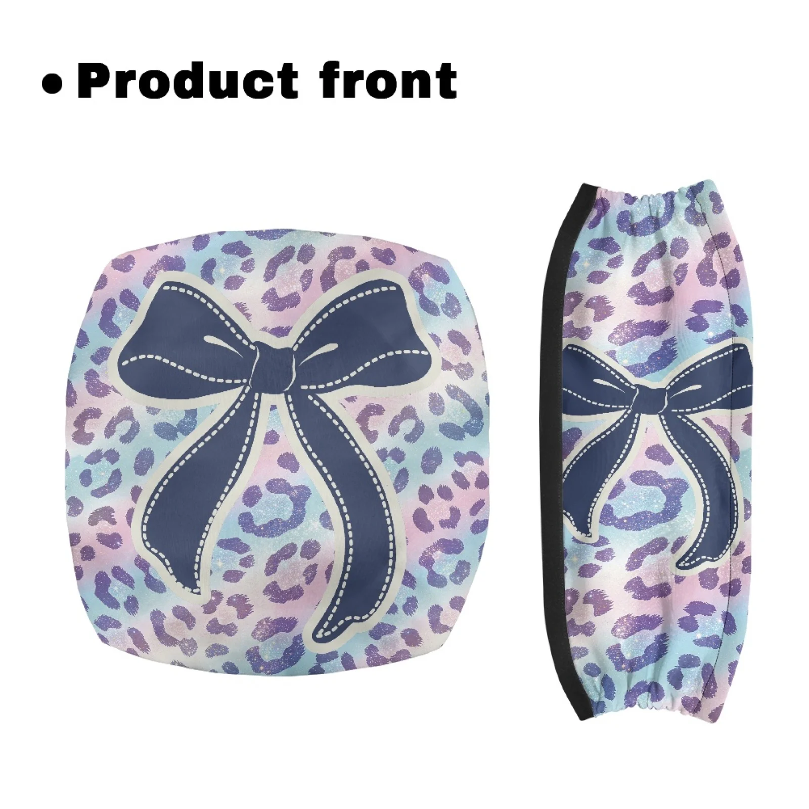 Coloranimal Protective Cover Adjustable Buckle 2PCS Rollator Accessories for The Elderly for Streets Dark Blue Bow