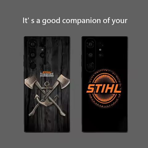 S-STIHLs Chainsaw Logger Phone Case for Samsung Galaxy S25 Ultra S22 S23 S24 Ultra S21 S20 5G Protective Soft Silicone TPU Funda