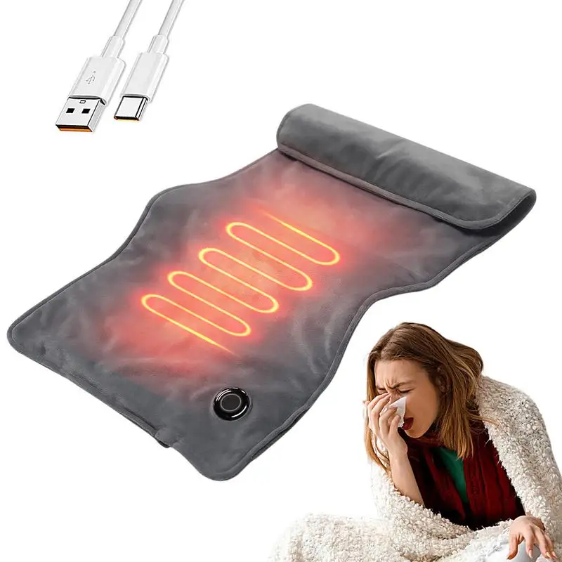 

USB Electric Heating Blanket Heating Throw Blanket With 3 Heat Settings Fast Heating Blanket Warm Wrap For Home Travel 11.8 X 23