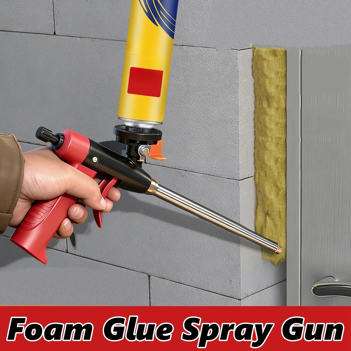 Expanding Foam Gun Applicator Caulking Tool Foam Glue Spray Gun PU Spray Foam Gun Sealant Application 、 Spray Insulation