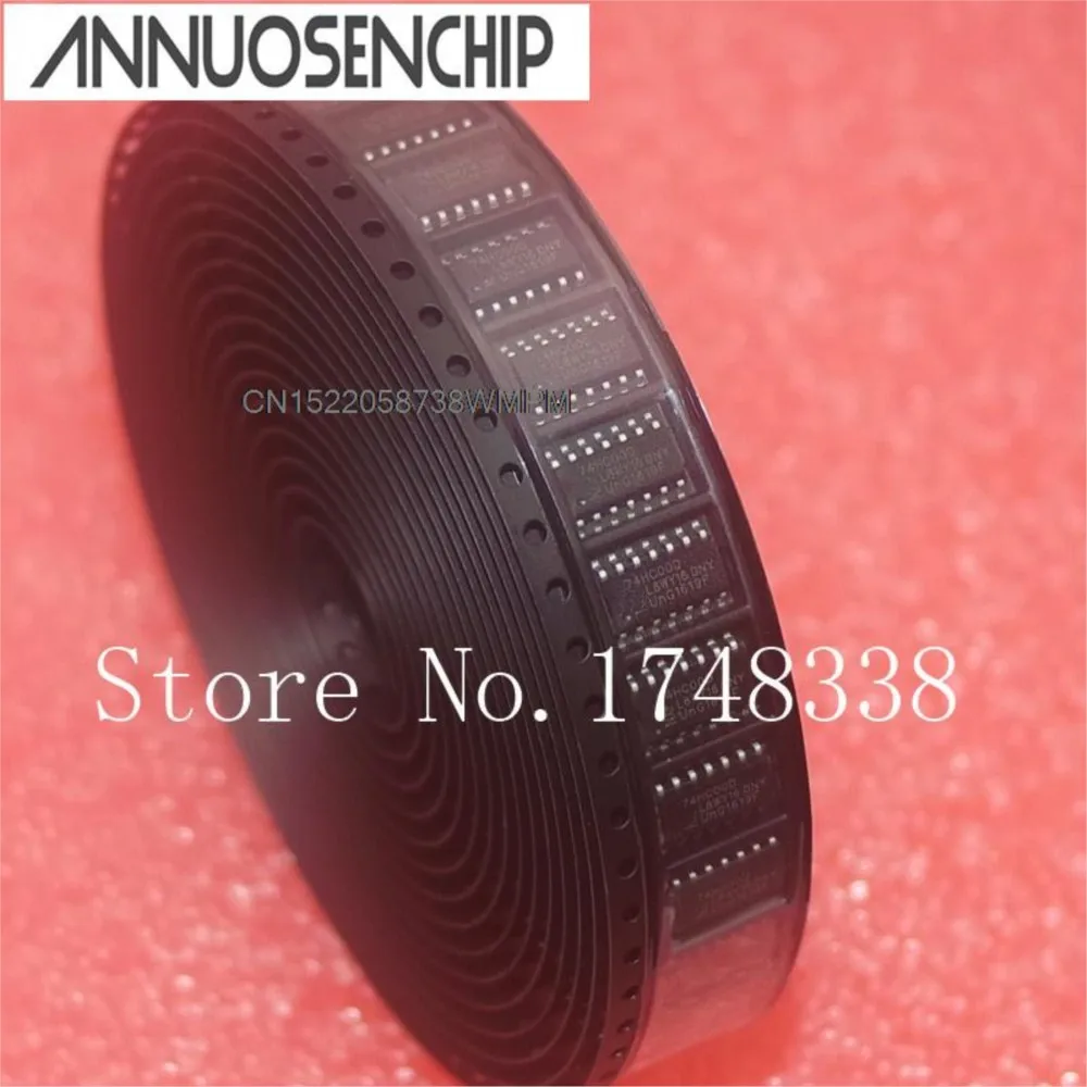100PCS New and Original 74HC00 Quad 2-input NAND Gate SMD Logic 74HC00D SOP-14 SN74HC00D
