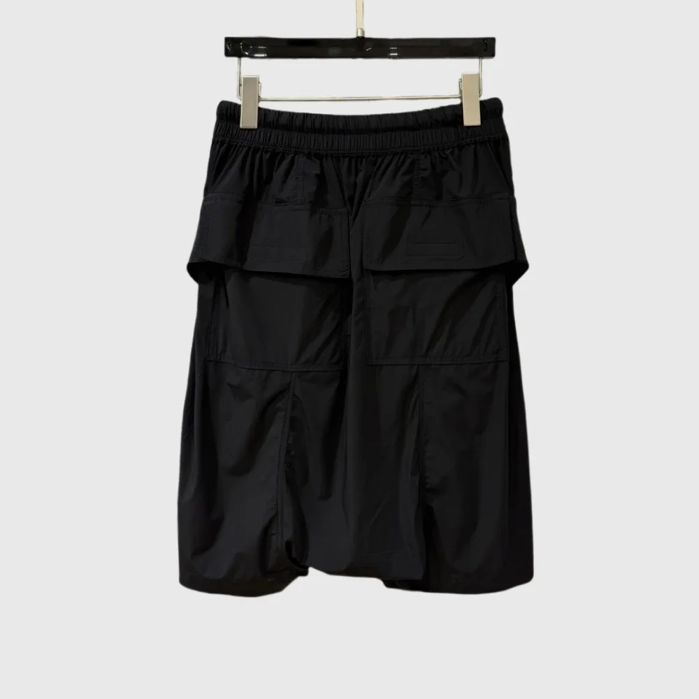 High Street Dark Ro Shorts Men's Elastic Waist Multiple Pockets Loose Casual Summer Shorts Mens Clothing