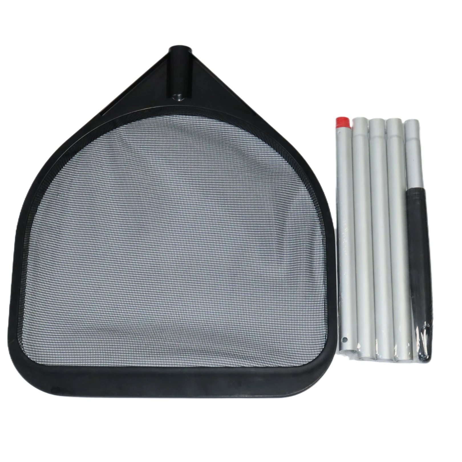 Plastic Reinforced Shallow Mesh Swimming Pool Leaf Net with 120cm Five Section Pole