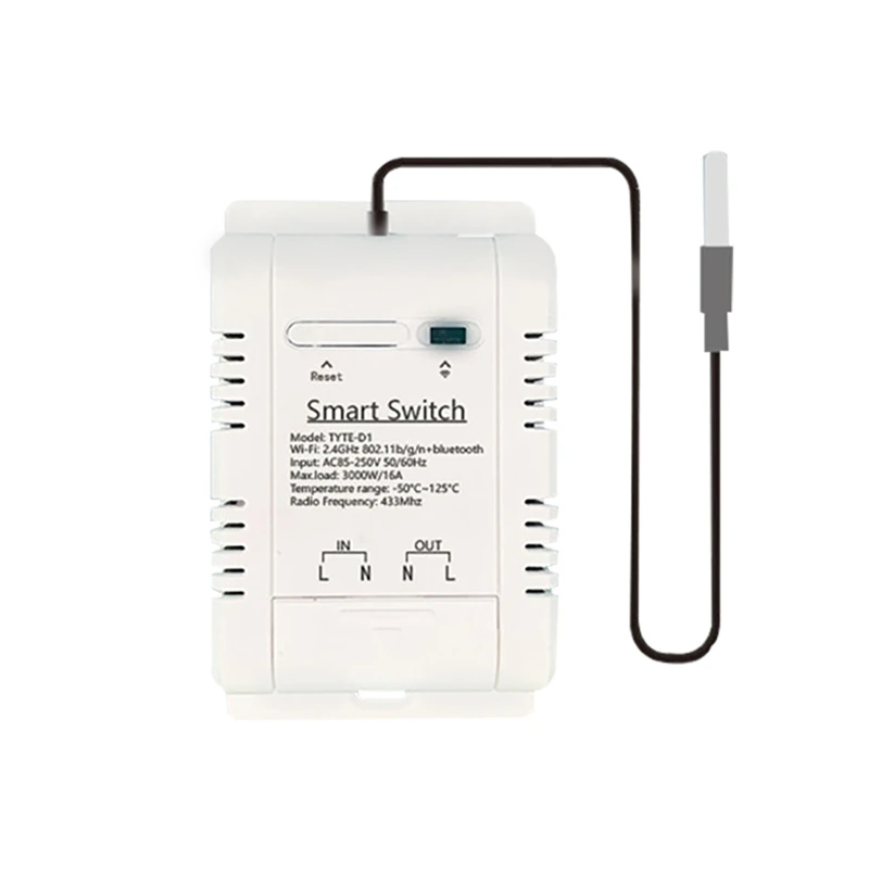 SONOFF Thermostat Graffiti WIFI Smart Temperature On/Off Switch Timing RF433 Remote Control Remote Voice Alexa Controller