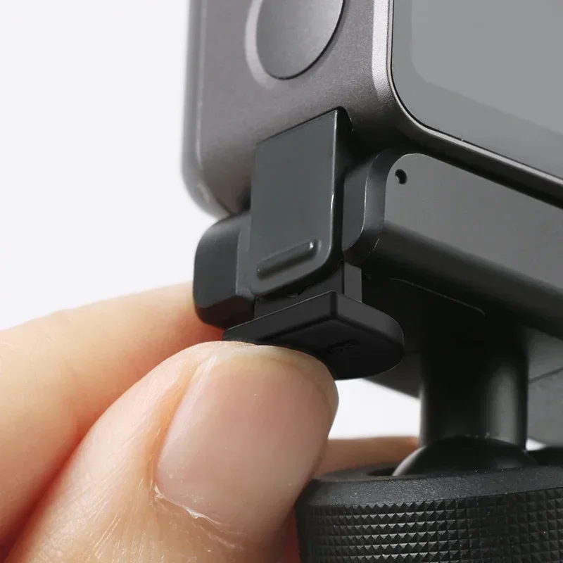 4 pçs fivela de silicone anti-liberação plugue de segurança macio anti-queda capa lock-up para dji ação 5pro/4/3/2 acessórios da câmera