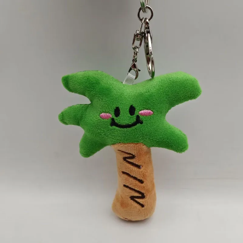 10 cm süßer Plüsch-Kokosnussbaum-Schlüsselanhänger, bezaubernder Palmen-Taschenanhänger, Zubehör für Rucksack, Geldbörse, Jungen, Mädchen, Frauen, Geschenke
