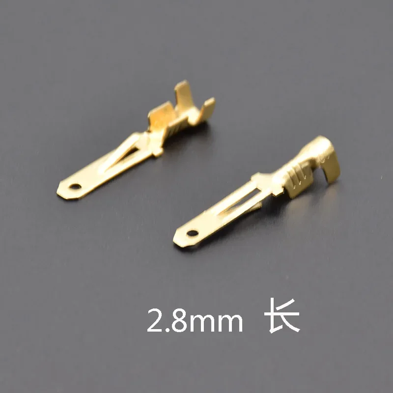 100pcs/50pcs 2.8/4.8/6.3mm 0.5mm2-1.5mm2 Spade Crimp Terminals Electrical Insulating Sleeve Wire Connector for 22-16 AWG