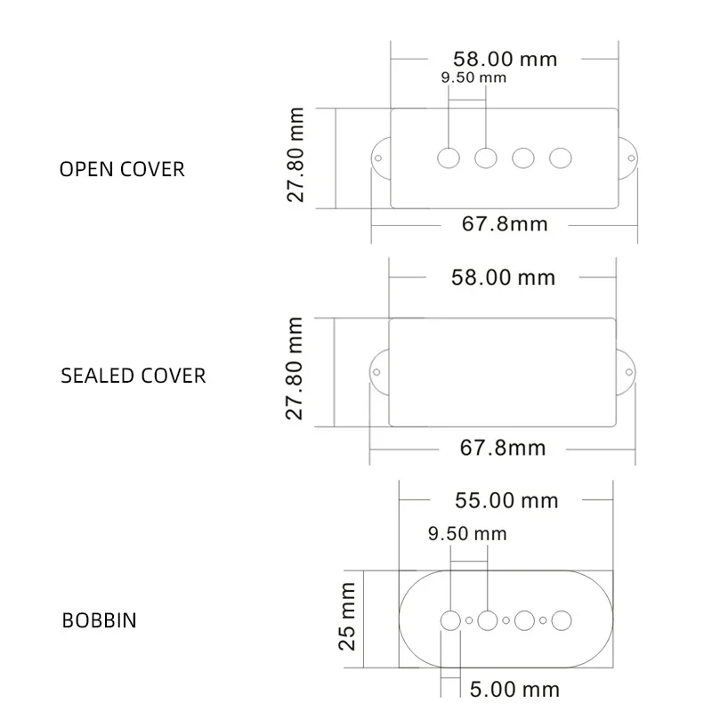 10Pcs 4 String Pb P…