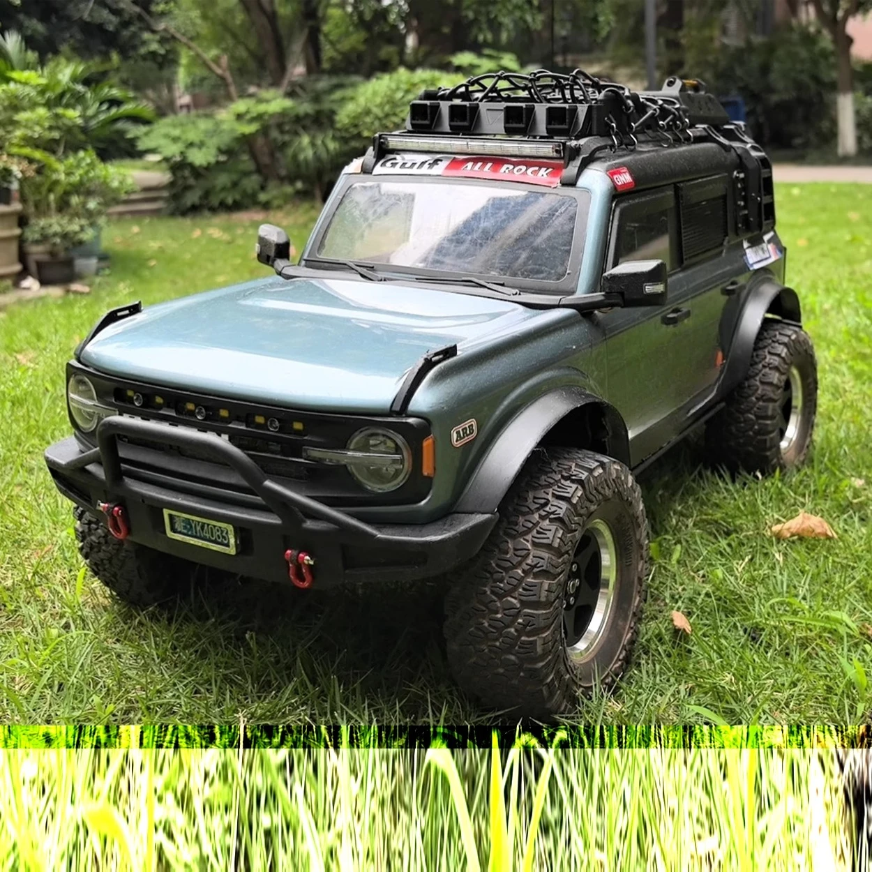 Parti decorative per auto telecomandate per armature per finestre adatte per accessori per la modifica dell'aspetto di auto RC 1/8 YK4083