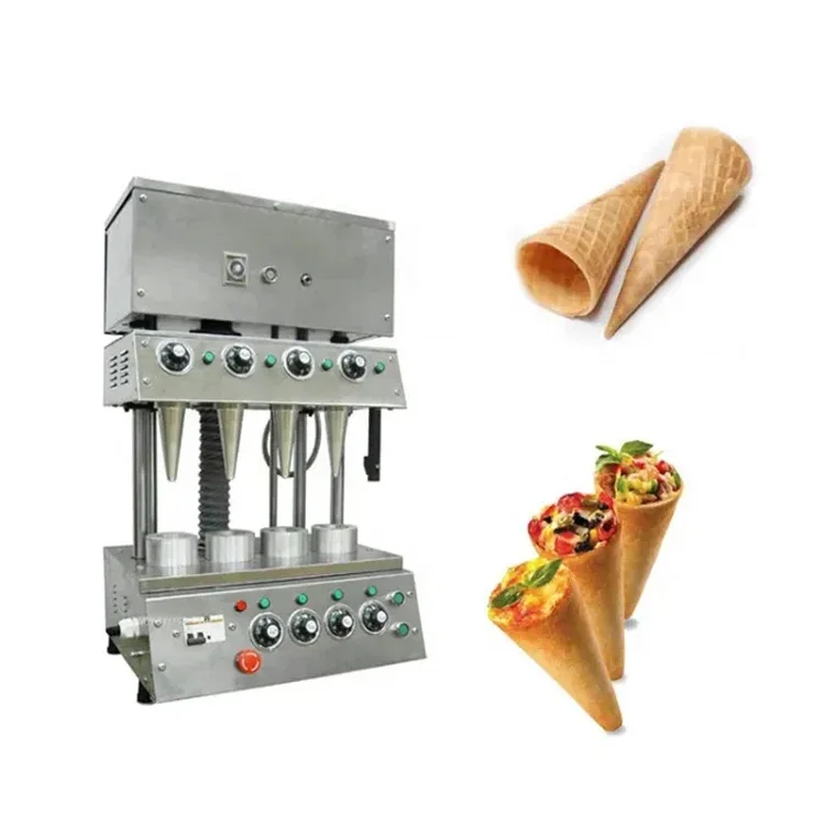 

4 Head Molds Pizza Cone Machine/ Stainless Steel Pizza Cone Making-Machine Price