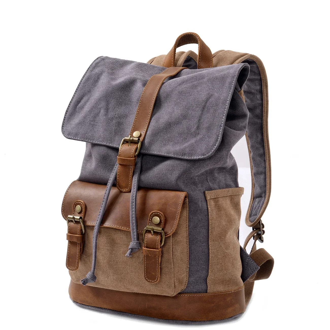 

Men's retro canvas backpack large capacity casual rucksack outdoor hiking travel sports backpack computer backpacks