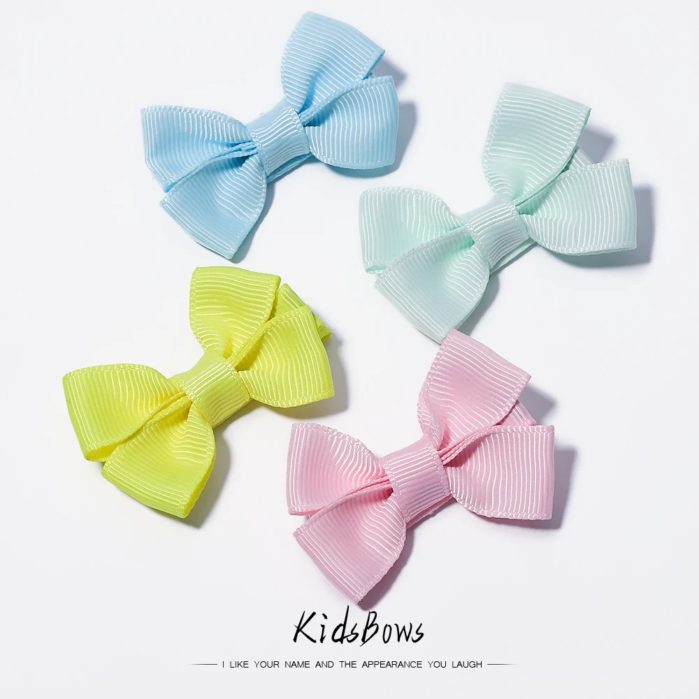 

20pcs/lot Kids Small Bows 2.1 Inch Hair Clip Girls Hair Bows Handmade Hairpins Summer new Headwear Hair Accessories Hair Clips