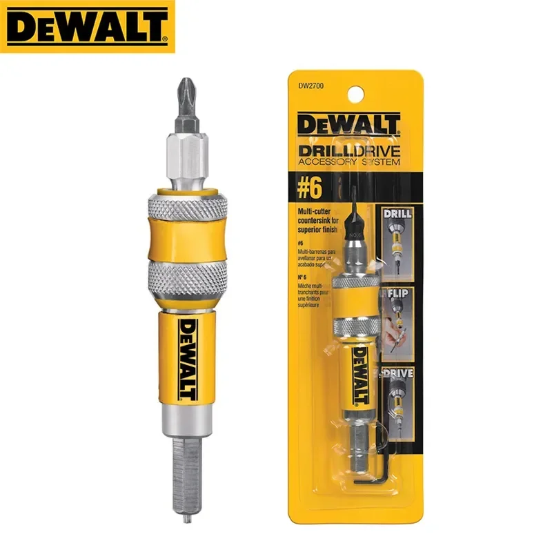 

DEWALT #6 #8 #10 Drill Flip Drive Complete Unit DW2700 DW2701 DW2702 2 in 1 Countersink Wood Drill Bit 6mm 8mm 10mm