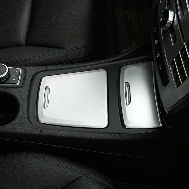 for Mercedes Benz CLA GLA a Class W117 W176 A180 2014-2017 Chrome ABS Center Storage Box Panel Trim Ashtray Cover
