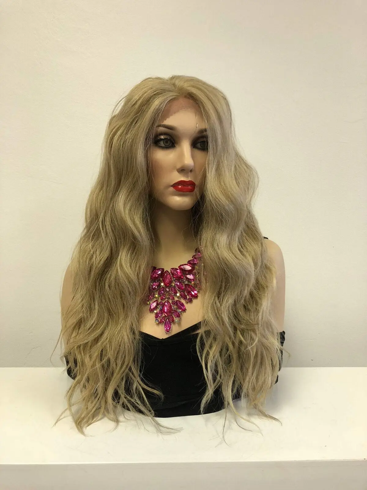 

Blonde Waves Lace front Wig 24"