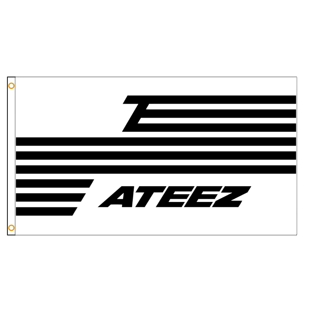 3x5Fts 90X150cm Thanxx  ATEEZ S FLAG tapestry Wall Hanging Tapestries for Living Room Bedroom Decor